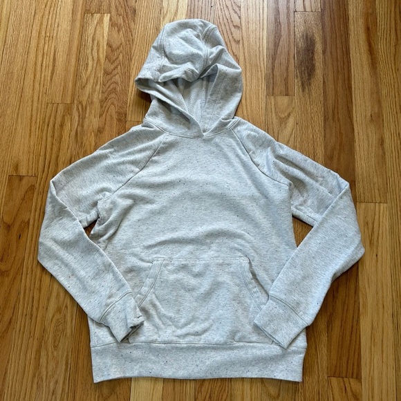 Athleta Girl In Your Element Textured 2.0 Hoodie in Oatmeal Multi Sz M 8-10 - Picture 1 of 12